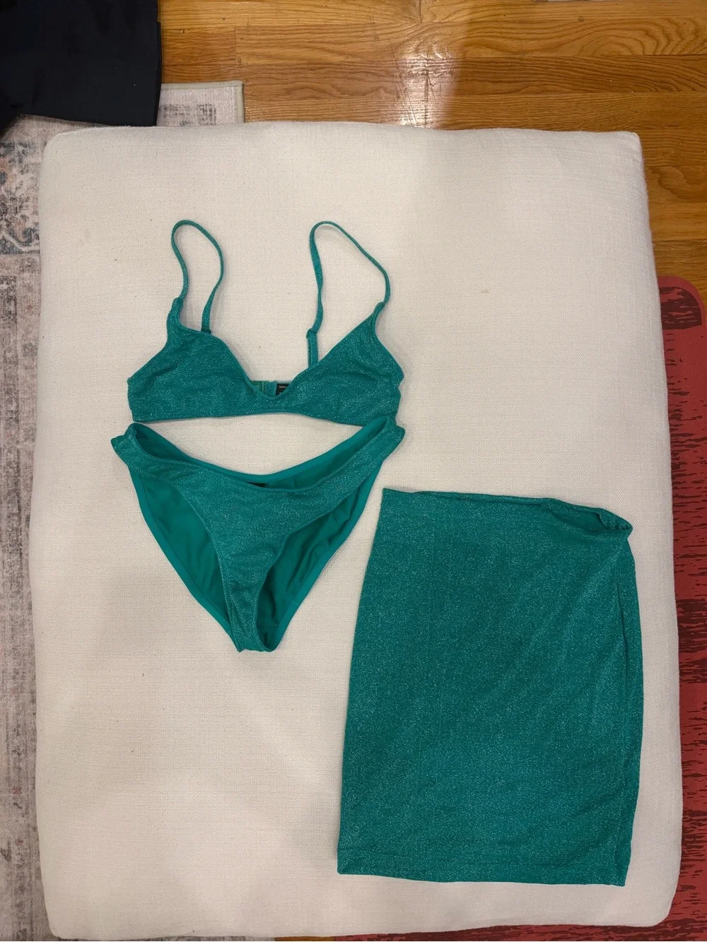Triangl Swimwear Jaded Sparkle Bikini + Skirt
